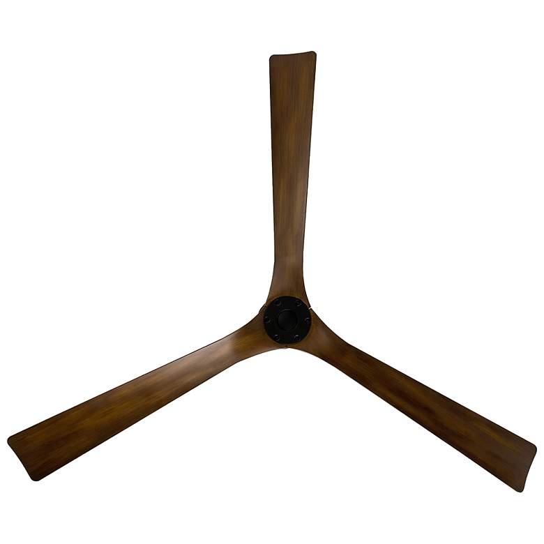 Image 4 70" Modern Forms Torque Matte Black Distressed Koa Smart Ceiling Fan more views