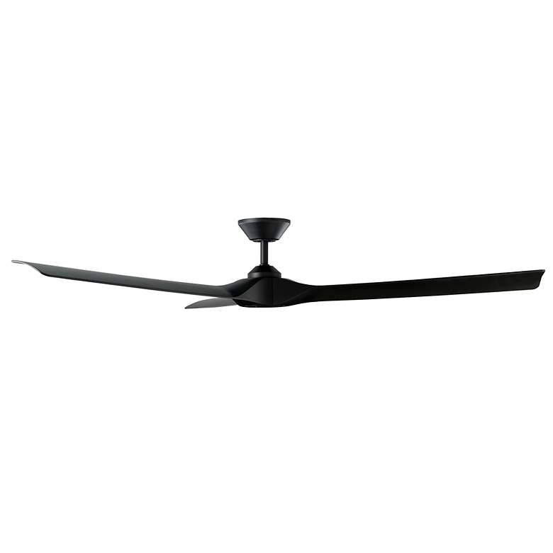 Image 2 70" Modern Forms Torque Matte Black Indoor/Outdoor Smart Ceiling Fan more views