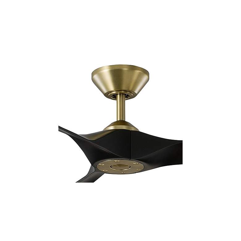Image 2 70" Modern Forms Torque Soft Brass and Matte Black Smart Ceiling Fan more views