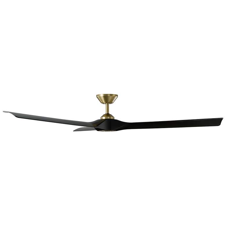 Image 3 70" Modern Forms Torque Soft Brass and Matte Black Smart Ceiling Fan more views