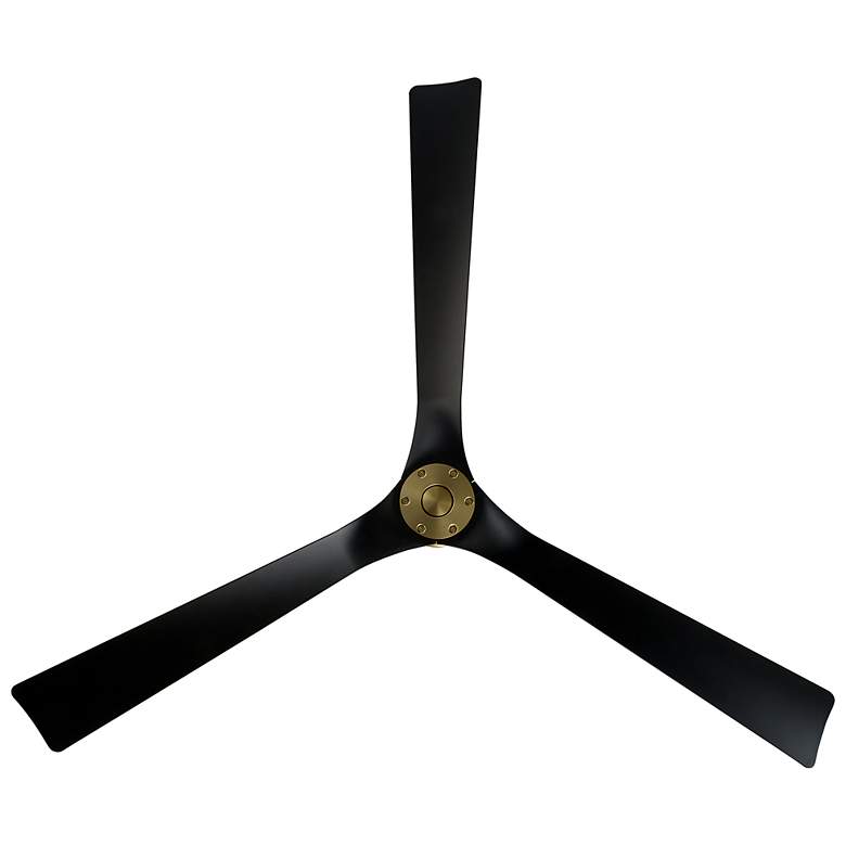 Image 4 70" Modern Forms Torque Soft Brass and Matte Black Smart Ceiling Fan more views