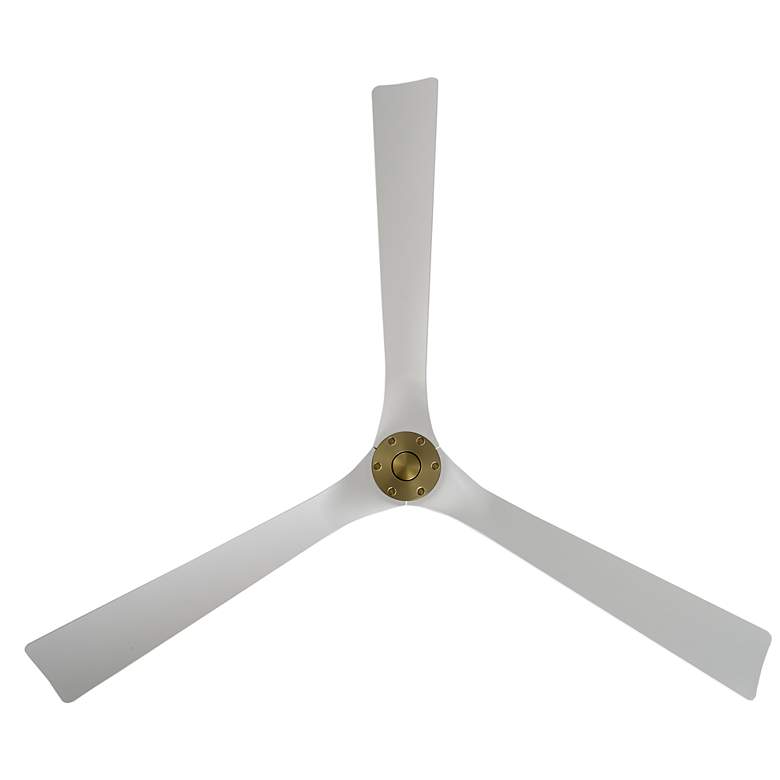 Image 5 70" Modern Forms Torque Soft Brass and Matte White Smart Ceiling Fan more views