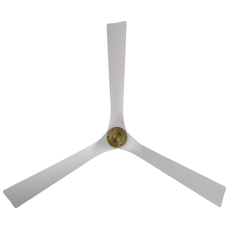Image 6 70" Modern Forms Torque Soft Brass and Matte White Smart Ceiling Fan more views