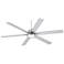 70" Nucleus Casa Vieja Nickel LED Large Fan with Remote Control