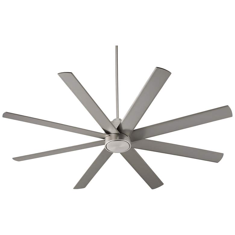 Image 1 70" Oxygen Cosmo Satin Nickel Damp Large Ceiling Fan with Wall Control