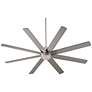 1_70" Oxygen Cosmo Satin Nickel Damp Large Ceiling Fan with Wall Control