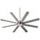 70" Oxygen Cosmo Satin Nickel Damp Large Ceiling Fan with Wall Control