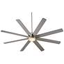 2_70" Oxygen Cosmo Satin Nickel Damp Large Ceiling Fan with Wall Control more views