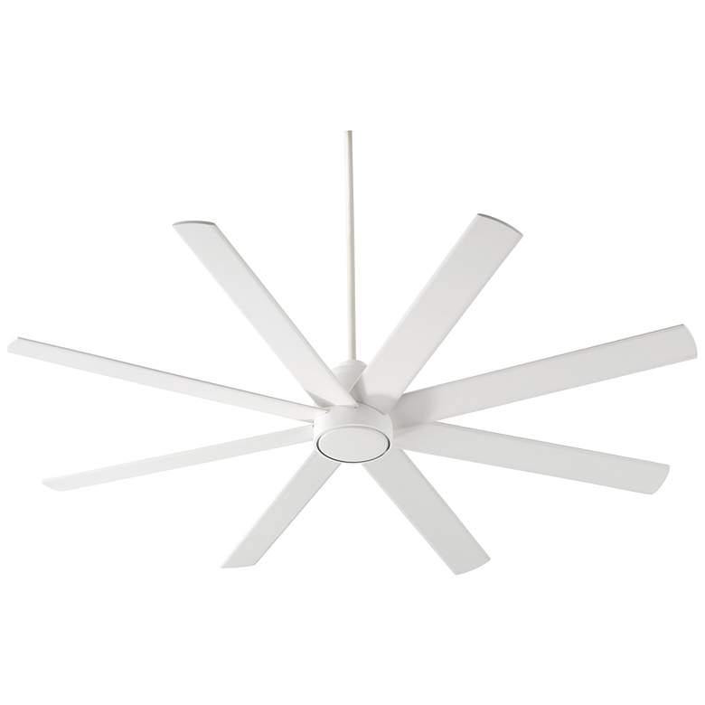 Image 1 70" Oxygen Cosmo White Damp Large Ceiling Fan with Wall Control