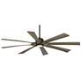 2_70" Possini Defender Bronze Damp LED Ceiling Fan with Remote