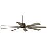 6_70" Possini Defender Bronze Damp LED Ceiling Fan with Remote more views