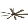 70" Possini Defender Bronze Damp LED Ceiling Fan with Remote