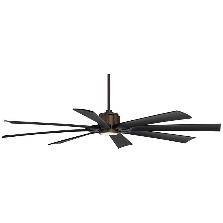 Image 5 70" Possini Euro Defender Bronze Black LED Ceiling Fan with Remote more views