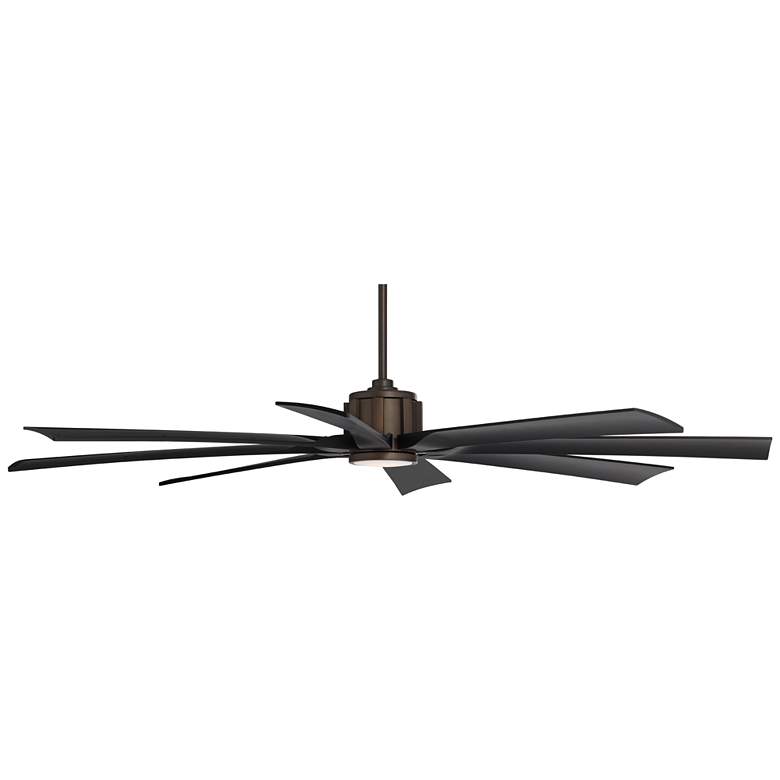 Image 6 70" Possini Euro Defender Bronze Black LED Ceiling Fan with Remote more views