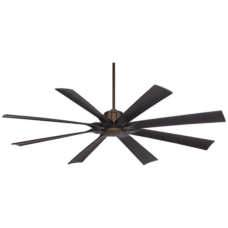 Image 2 70 inch Possini Euro Defender Oil-Rubbed Bronze Damp Ceiling Fan