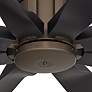 70" Possini Euro Defender Oil-Rubbed Bronze Damp Ceiling Fan