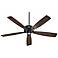 70" Quorum Alton Old World Finish Ceiling Fan with Wall Control