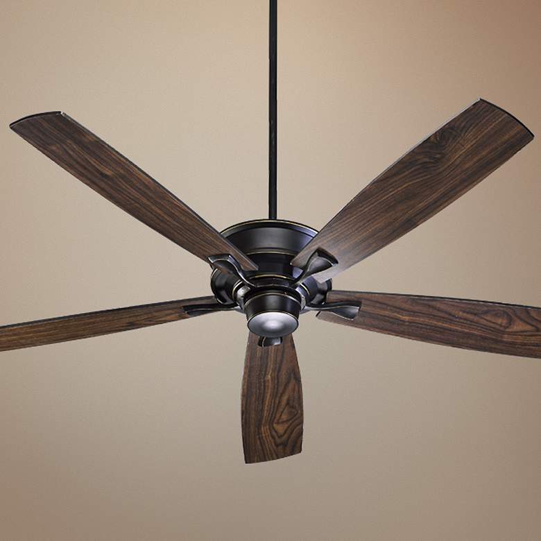 Image 1 70 inch Quorum Alton Old World Finish Ceiling Fan with Wall Control
