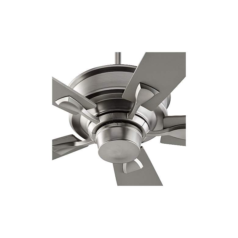 Image 3 70" Quorum Alton Satin Nickel Large Ceiling Fan with Wall Control more views