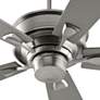 70" Quorum Alton Satin Nickel Large Ceiling Fan with Wall Control