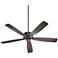 70" Quorum Alton Toasted Sienna Large Ceiling Fan with Wall Control
