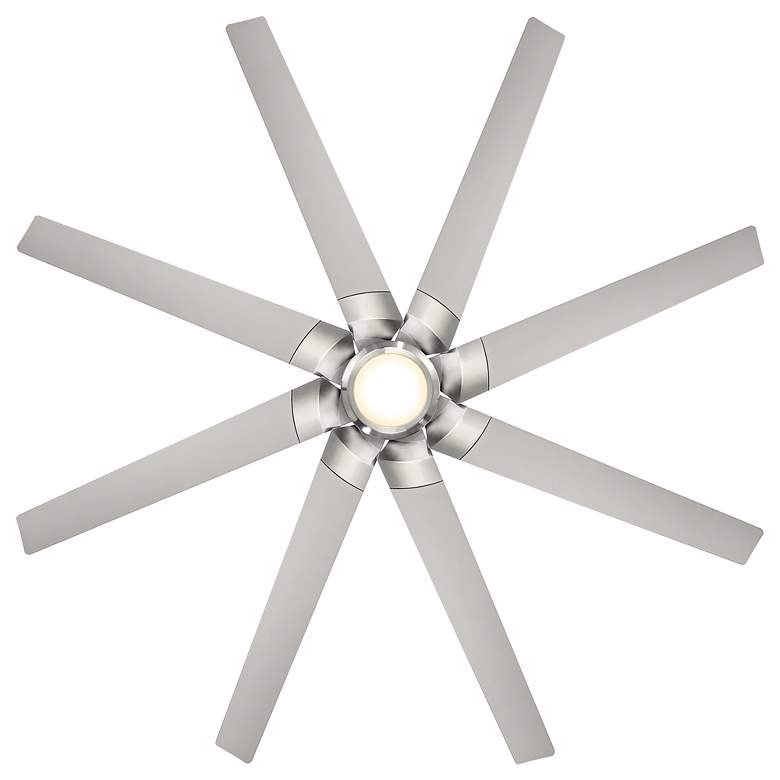 Image 4 70" Roboto XL Brushed Nickel 3500K LED Smart Ceiling Fan more views