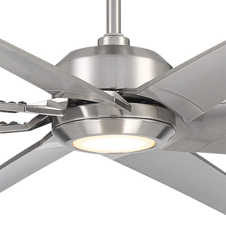 Image 3 70" Roboto XL Brushed Nickel LED Smart Ceiling Fan more views