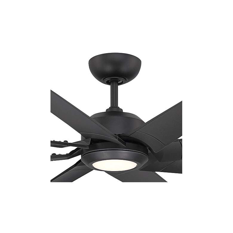 Image 4 70" Roboto XL Matte Black LED Smart Ceiling Fan more views