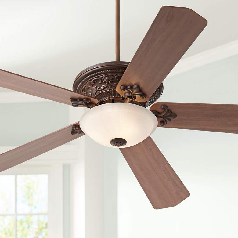 Image 1 70 inch Vista Del Sol Traditional Bronze Large Ceiling Fan with Light