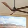Thumbnail1 of 70" Visual Comfort Aspen Aged Pewter DC Large Outdoor Fan with Remote