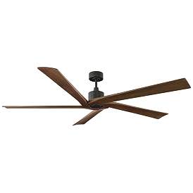 Image5 of 70" Visual Comfort Aspen Aged Pewter DC Large Outdoor Fan with Remote more views