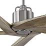 3_70" Visual Comfort Aspen Brushed Steel Damp DC Ceiling Fan with Remote more views
