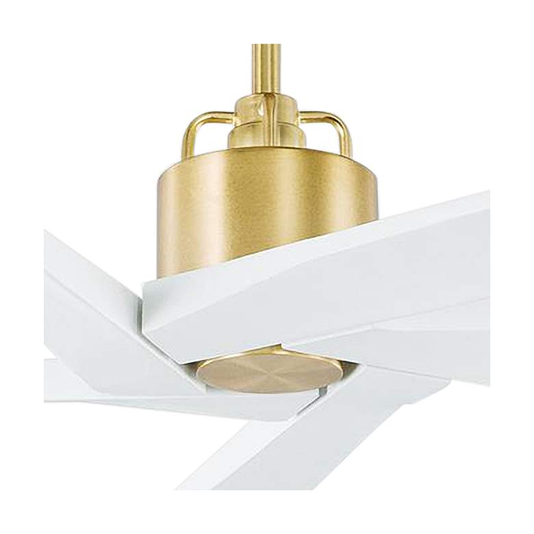 Image 3 70" Visual Comfort Aspen DC Brass Outdoor Ceiling Fan with Remote more views