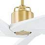 3_70" Visual Comfort Aspen DC Brass Outdoor Ceiling Fan with Remote more views