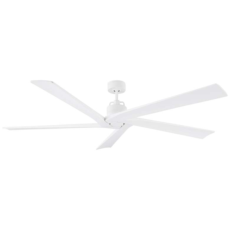 Image 2 70" Visual Comfort Aspen Matte White Wet Rated Ceiling Fan with Remote