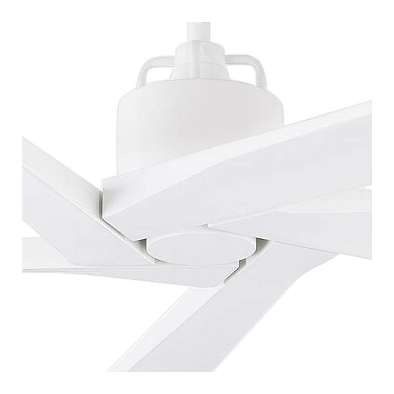 Image 3 70" Visual Comfort Aspen Matte White Wet Rated Ceiling Fan with Remote more views