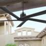 1_70" Visual Comfort Aspen Midnight Black Outdoor Fan with Remote