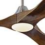 3_70" Visual Comfort Maverick Max Brushed Steel LED Fan with Remote more views