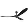 2_70" Visual Comfort Maverick Max Damp Matte Black Fan with Remote