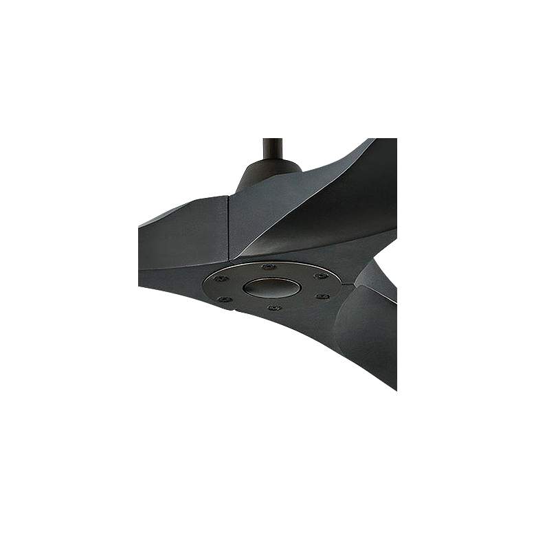 Image 3 70" Visual Comfort Maverick Max Damp Matte Black Fan with Remote more views