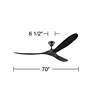 5_70" Visual Comfort Maverick Max Damp Matte Black Fan with Remote more views
