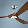 1_70" Visual Comfort Maverick Max Koa Wood Damp Ceiling Fan with Remote