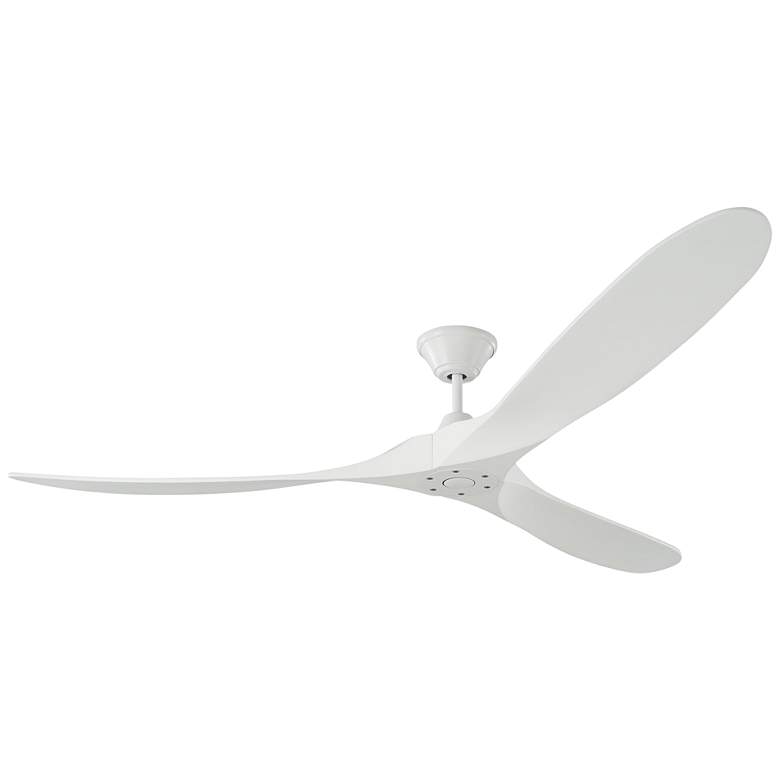 Image 2 70" Visual Comfort Maverick Max Matte White Ceiling Fan with Remote