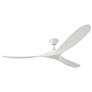 2_70" Visual Comfort Maverick Max Matte White Ceiling Fan with Remote