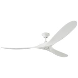 70" Visual Comfort Maverick Max Matte White Ceiling Fan with Remote