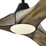 3_70" Visual Comfort Maverick Max Pewter Oak LED Ceiling Fan with Remote more views