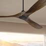 1_70" Visual Comfort Maverick Walnut Ceiling Fan with Remote