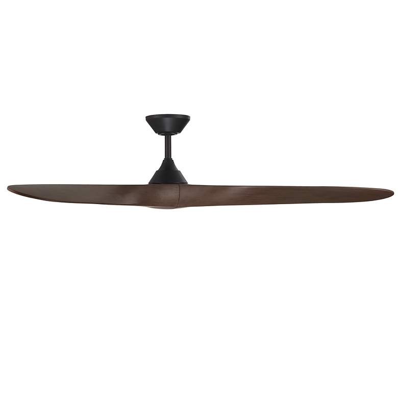 Image 3 70" WAC Malibu Matte Black Smart Outdoor LED Ceiling Fan more views