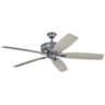 70" Kichler Monarch Weathered Steel Wet Rated Fan with Wall Control