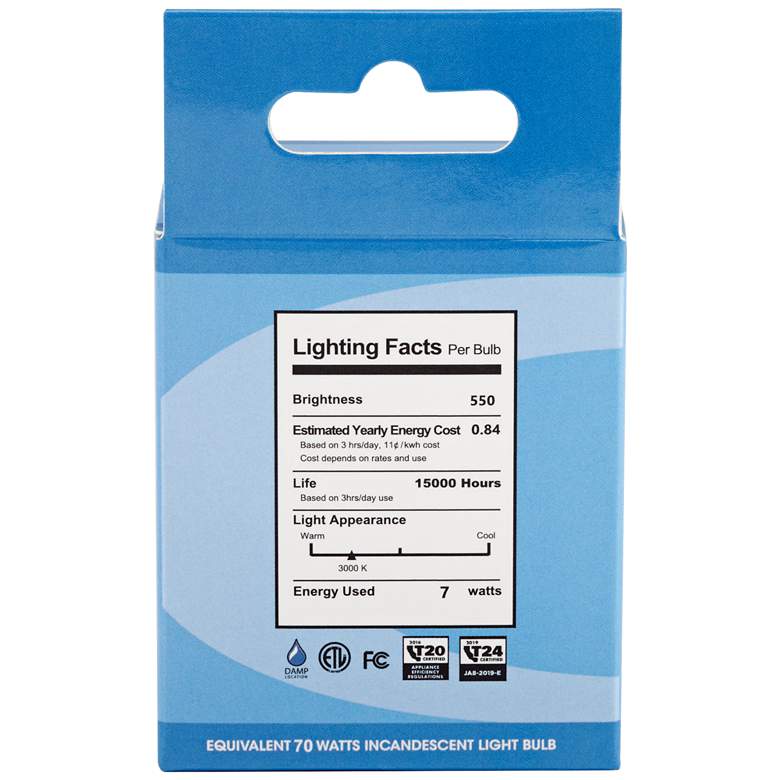 Image 3 70 Watt Equivalent Tesler 7W LED Non-Dimmable GU10 Bulb more views